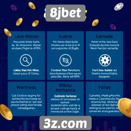 Características principais do site de jogos 8jbet